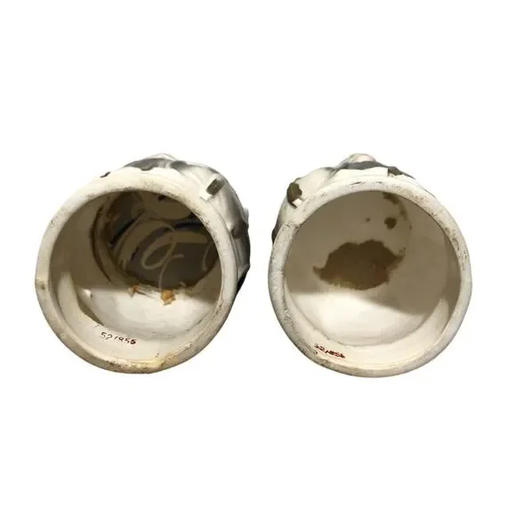 Vintage 1950s Anthropomorphic Cat Salt and Pepper Shakers Grey - Picture 5 of 8